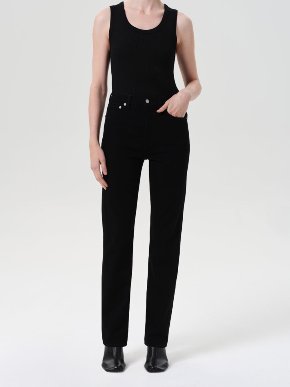 AGOLDE  90'S PINCH WAIST HIGH RISE STRAIGHT LONG